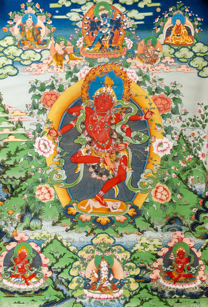 Kurukulla with Retinue, artwork GM-TK-PQ-004